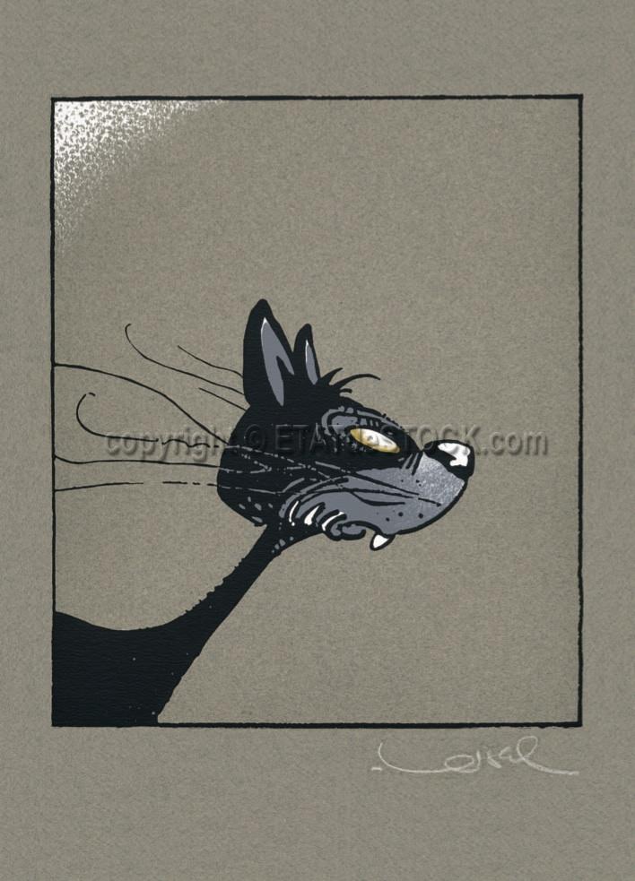 Loisel Le chat Carte postale 10,5x15cm