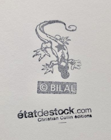 Enki-Bilal "Bleu sang " Estampe Pigmentaire numérotée, signée & limitée 150ex.