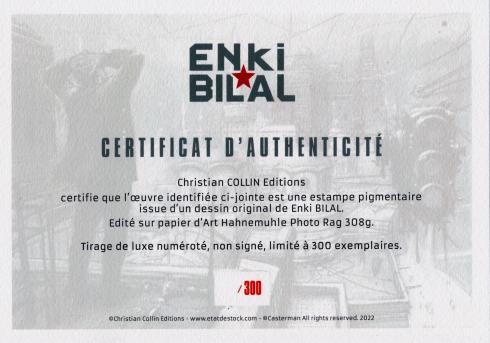 Enki Bilal • Tirage de luxe "monstre feu" limité, numéroté