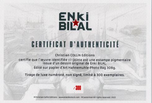 Enki Bilal • Tirage de luxe "monstre " limité, numéroté
