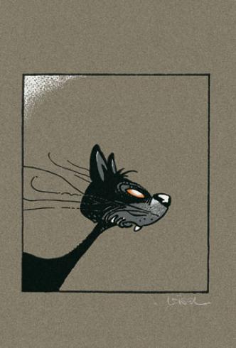 Loisel "le chat" Affiche édition d'art 24X18 cm