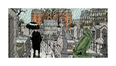 Tardi Nestor Burma "Paris 20 ème arrondissement Estampe pigmentaire Edition limitée
