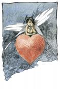 Loisel "Mon coeur" Carte postale 10,5x15cm