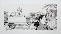 Tardi "Nestor Burma 14ème arr. de Paris" Estampe pigmentaire n&bl n° et signée 20ex